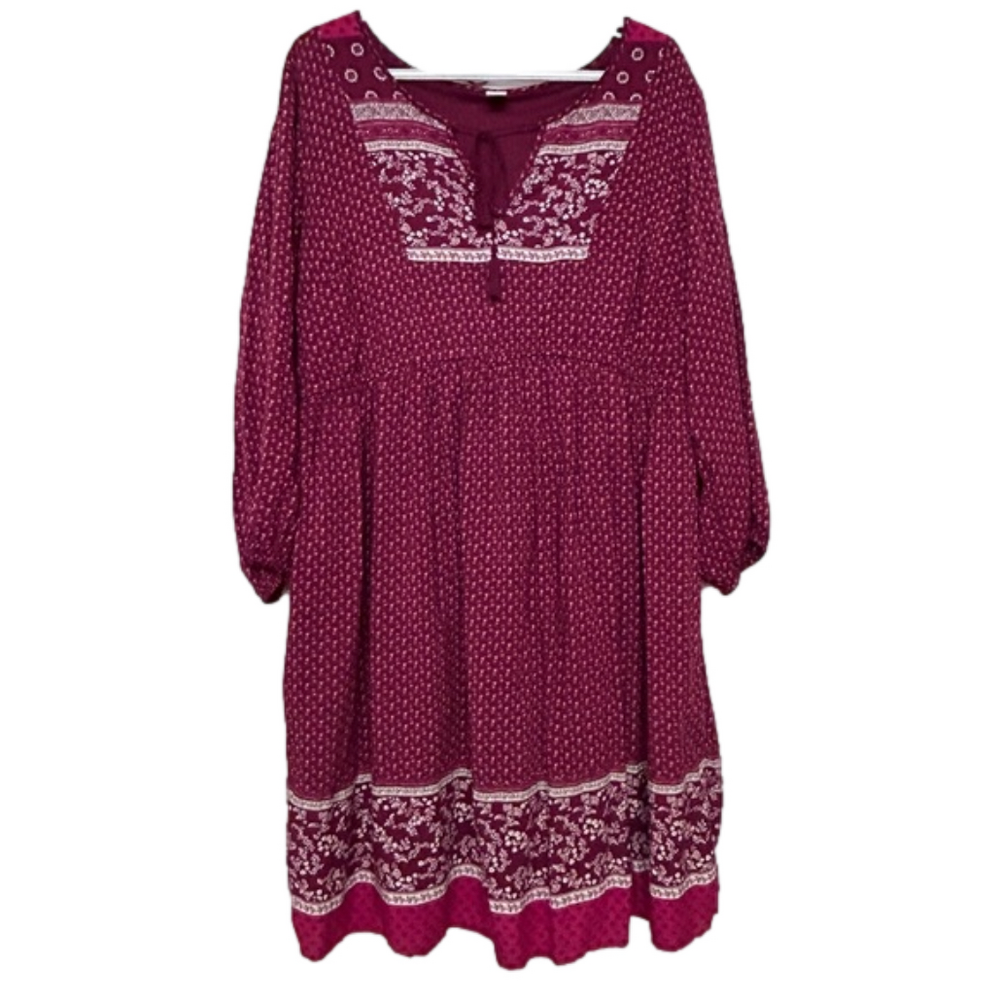 Maternity dress, elastic under the bust area